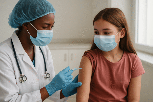 Cervical Cancer - Vaccination - 600 Girls Protected